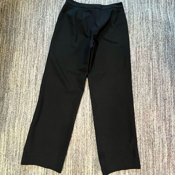 Eddie Bauer Women’s Size 8 Wool Blend Dress Pants Black Wide Leg Trousers - Picture 8 of 9